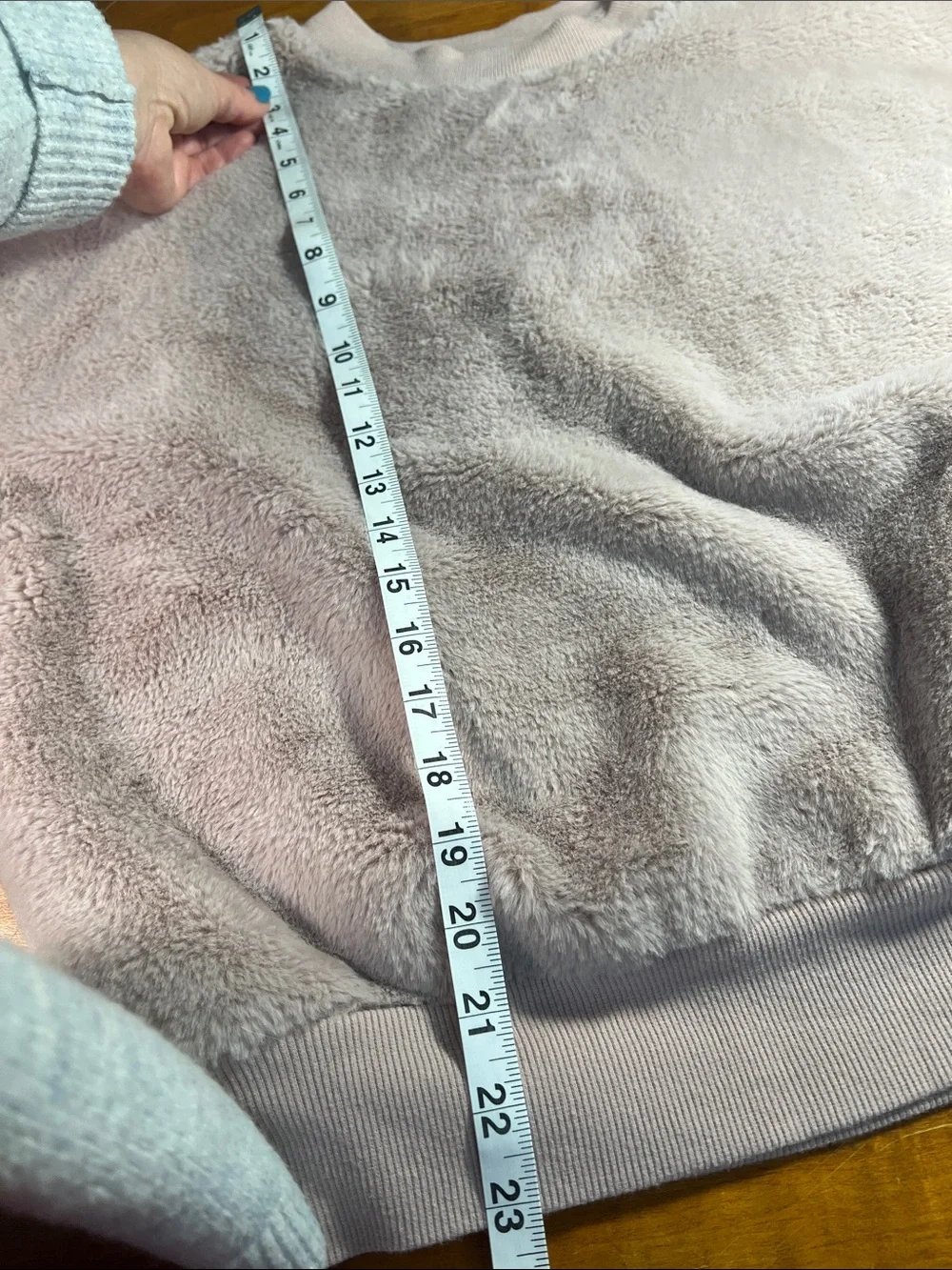 wild fable Plush Crewneck Sweatshirt in Light Lavender - Picture 4 of 6